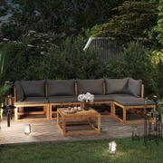 6 Piece Garden Lounge Set with Cushion