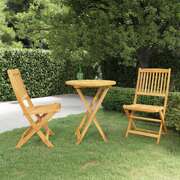 Space Saving 3 Piece Folding Garden Dining Relaxing Seating Modern Living 