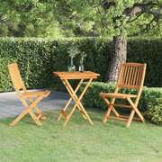 Refined 3 Piece Folding Garden Dining Home Decor Accent Modern Living 