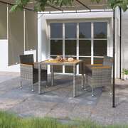 Minimalist 3 Piece Garden Dining Set Indoor Outdoor Use Boho 