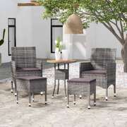 Refined 5 Piece Garden Lounge Set Home Decor Accent Evening 
