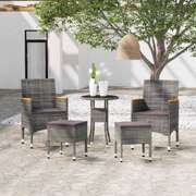 Contemporary 5 Piece Garden Lounge Set Patio Setup Modern Living 