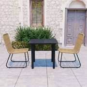 Elegant 3 Piece Outdoor Dining Set Indoor Outdoor Use Patio Relax 