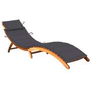 Minimalist Garden Sun Lounger with Cushion Relaxing Seating Summer 