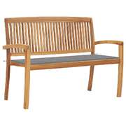 Contemporary Stacking Garden Bench with Cushion Home Use Home Comfort 