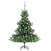 Nordmann Fir Artificial Christmas Tree LED&Ball Set Green