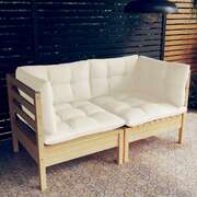 Minimalist 2 Seater Garden Sofa with Relaxing Seating Evening 