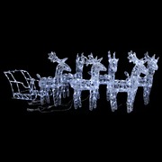 Sleigh Christmas Decoration 320 LEDs Acrylic