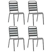 Premium Outdoor Chairs 4 pcs Slatted Lounge Area Essentials 