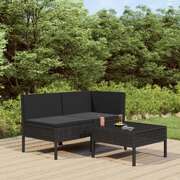 Modern 3 Piece Garden Lounge Set Garden Gathering Urban Style 