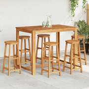 Stylish Bar Stools 6 pcs Solid Indoor Outdoor Use Home Comfort 