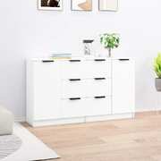 Sideboards 2 pcs White Engineered Wood