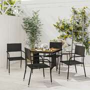 Stylish 5 Piece Outdoor Dining Set Living Space Upgrade Garden Leisure 