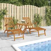 Functional Outdoor Deck Chairs with Footrests Living Space Upgrade Evening 