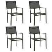 Minimalist Garden Chairs 4 pcs Textilene Daily Living Essential Modern Living 