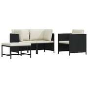 Comfortable 4 Piece Garden Sofa Set Outdoor Retreat Essentials 