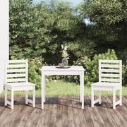 3-Piece Solid Pine Wood Garden Bistro Set
