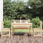 4-Piece Solid Wood Garden Dining Ensemble