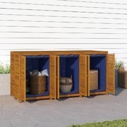 Expansive Solid Acacia Wood Garden Storage Box