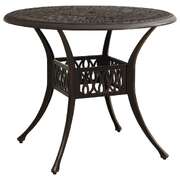 Elegant Garden Table Bronze 90x90x74 cm Home Use Urban Style 