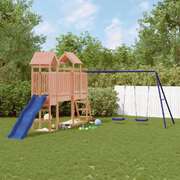 Douglas Dreamland: Solid Wood Playhouse featuring Slide and Swings