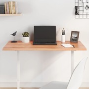 Rustic Radiance: Oak-Inspired Light Brown Treated Solid Wood Table Top