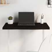 Urban Chic Harmony: Dark Grey Treated Solid Wood Oak Table Top