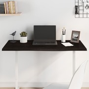 Table Top Dark Grey Treated Solid Wood