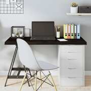 Oak Essence: Dark Grey Treated Solid Wood Table Top