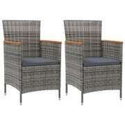 Minimalist Garden Dining Chairs 2 pcs Daily Living Essential Urban Style 