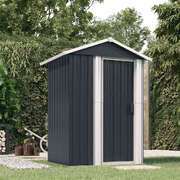 Galvanised Steel Garden Shed Anthracite 126x98cm | EXTG