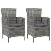 Versatile Garden Chairs with Cushions 2 Relaxing Seating Urban Style 