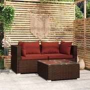 Minimalist 3 Piece Garden Lounge Set Relaxing Seating Summer 