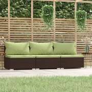 Modern 3 Seater Sofa with Cushions Outdoor Retreat Home Comfort 