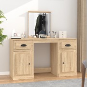Classic Sonoma Oak Vanity: A Stylish Dressing Table with Mirror