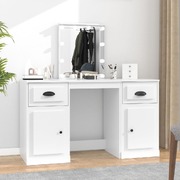 Classic White Vanity: A Stylish Dressing Table with LED