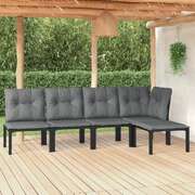 Minimalist 5 Piece Garden Lounge Set Daily Living Essential Evening 