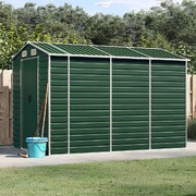 Garden Shed Green Galvanised Steel