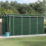 Green Garden Shed Galvanised Steel