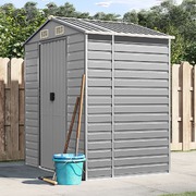 Light Grey Galvanised Steel Garden Shed for Stylish and Durable 