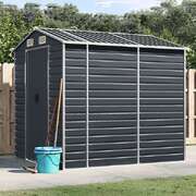Galvanised Steel Garden Shed Anthracite 191x215cm | EXTG