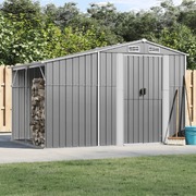 Garden Shed Grey Galvanised Steel