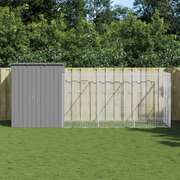 Dog Kennel Run Galvanised Steel 165x455x181cm | EXTG