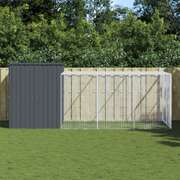 Steel Dog Kennel Run Enclosure Anthracite | EXTG