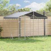 Outdoor Dog Kennel Galvanised Steel Roof 3x3m | EXTG
