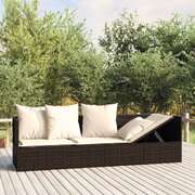 Space Saving Outdoor Lounge Bed with Cushions Daily Living Essential Essentials 