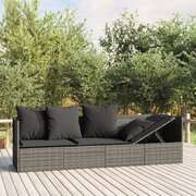 Minimalist Outdoor Lounge Bed with Cushions Relaxing Seating Essentials 