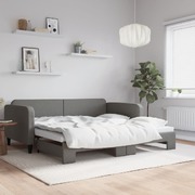 Daybed with Trundle Dark Grey