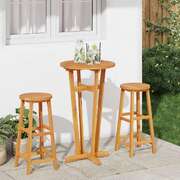 Acacia Wood Bar Table Round 60cm Outdoor | EXTG