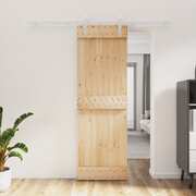 Sliding Door with Hardware  Set Solid Wood Pine